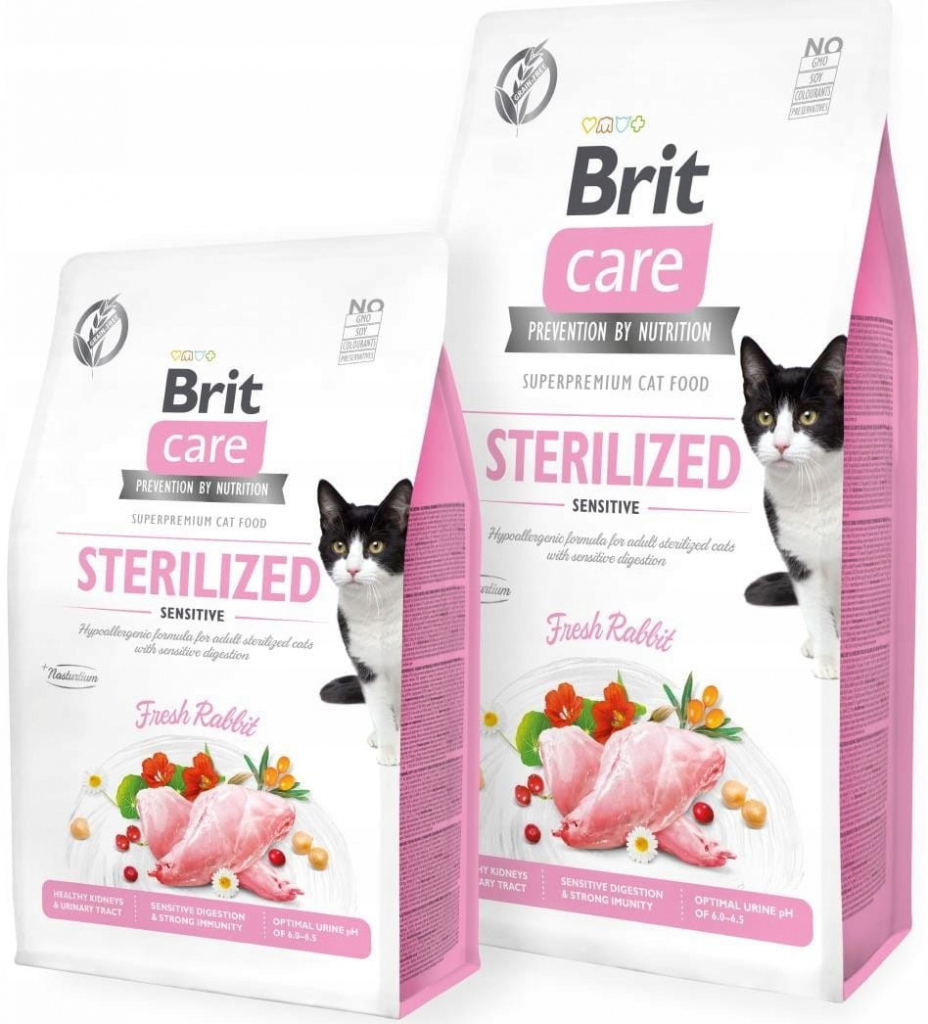 Brit dry cat care Grain Free Sterilized Sensitive 7 kg