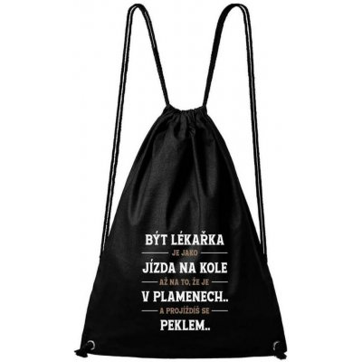 Dobrý Triko s potiskem Být lékařka černá – Hledejceny.cz