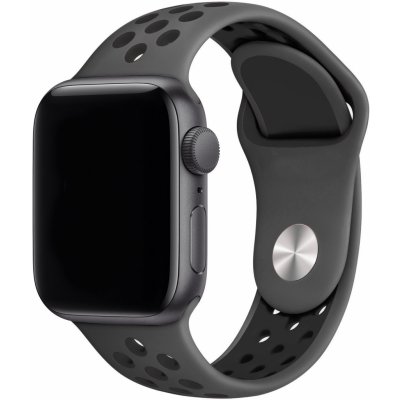 Eternico Sporty pro Apple Watch 38mm / 40mm / 41mm Deep Black and Gray AET-AWSP-BlGr-38 – Zboží Mobilmania