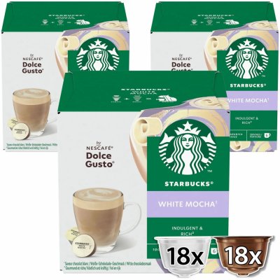 Starbucks White Mocha by NESCAFE DOLCE GUSTO Kávové kapsle 36 kapslí – Zboží Mobilmania