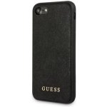 Pouzdro Guess Saffiano PU Silicone Zadní iPhone 7/8/SE2020/SE2022 černé – Zboží Mobilmania