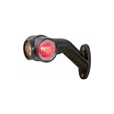 ASPOCK LED GABARIT SUPERPOINT III NA NÁRAZNÍKU, LED ČERVENÁ/BÍLÁ/ŽLUTÁ (BÍLÉ SKLO), VLEVO 31-3304-044 | Zboží Auto