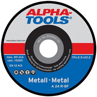 Alpha Tools Řezný kotouč A 24R-BF 115 mm 6900290112