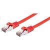 síťový kabel C-TECH CB-PP6F-2R patch, Cat6, FTP, 2m, červený