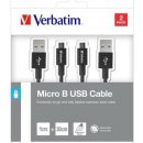 Verbatim 48875 USB/micro USB, 1m + 0,3m, černý