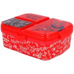 Falanzo Kids dělený plastový box na svačinu Spiderman Urban Web – Zboží Dáma