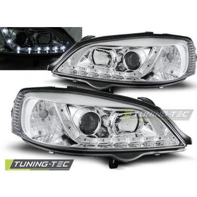 Tuning-Tec Přední čirá LED světla Opel Astra G (1998 - 2005) - chromované – Hledejceny.cz