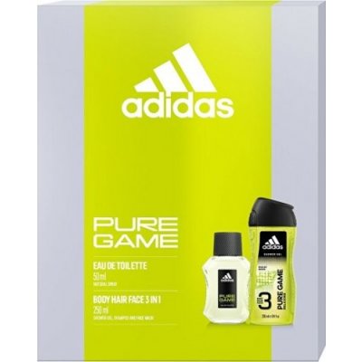 Adidas Pure Game - toaletní voda s rozprašovačem 50 ml + sprchový gel 250 ml