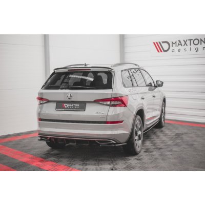 Maxton Design prodloužení spoileru ver.1 pro Škoda Kodiaq Sportline 2016-, černý lesklý plast ABS – Hledejceny.cz