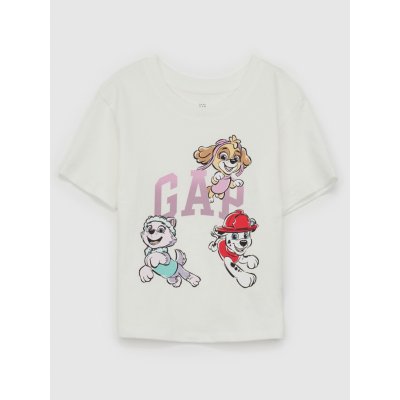 Baby tričko Gap & Tlapková patrola bílá – Zboží Dáma