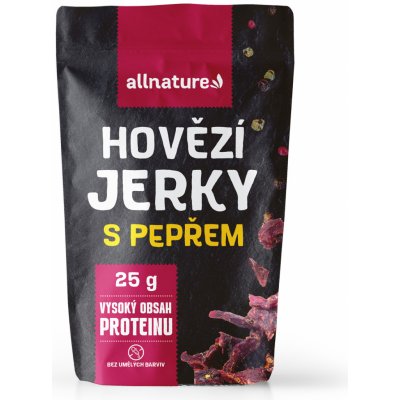 Allnature Beef Pepper Jerky 25 g – Sleviste.cz