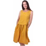 Jožánek kojicí mušelínové šaty Marlen hořčicové – Zboží Dáma