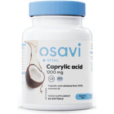 Osavi Caprylic acid, 1200 mg, 60 kapslí