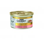 Gourmet Gold konzerva s lososem a kuřecím 85 g