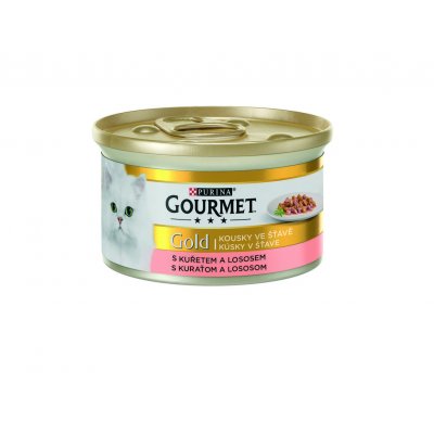 Gourmet Gold kousky ve štávě losos & kuře 85 g – Zboží Mobilmania