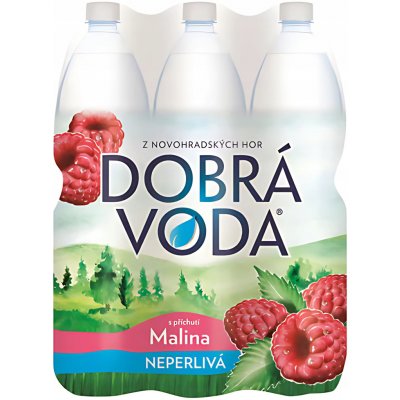Dobrá voda neperlivá malina 6 x 1,5 l – Hledejceny.cz
