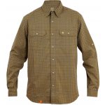 Warmpeace Mesa pánská odolná košile dlouhý rukáv Harvest gold/grey – Zboží Dáma