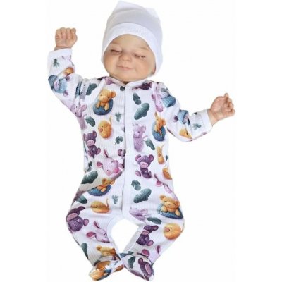 Kojenecký overal Pletánci bílá – Zboží Mobilmania