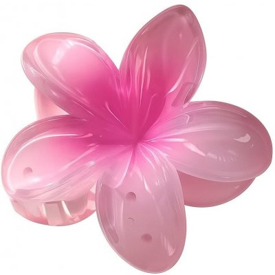 Skřipec do vlasů - růžová květina – Zboží Dáma