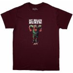 Monty Python tričko My Brain Hurts Maroon red – Sleviste.cz