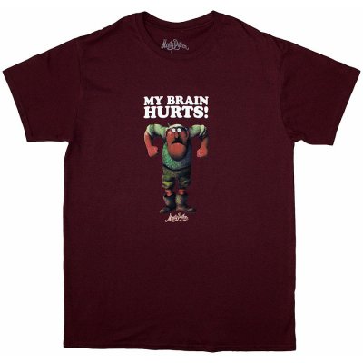Monty Python tričko My Brain Hurts Maroon red – Sleviste.cz