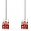 síťový kabel Nedis CCGP85221WT025 S/FTP CAT6, zástrčka RJ45 - zástrčka RJ45, 0.25m, bílý