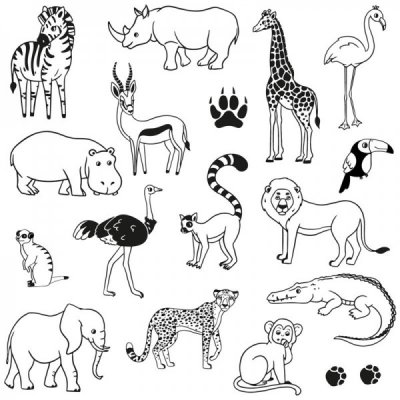 Aladine Dětská razítka Stampo Funny Safari – Zbozi.Blesk.cz