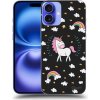 Pouzdro a kryt na mobilní telefon Apple Picasee silikonový černý obal pro Apple iPhone 16 Plus - Unicorn star heaven