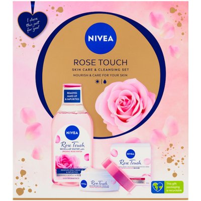 Nivea Rose Touch sada micelární voda Rose Touch 400 ml + denní gel-krém Rose Touch 50 ml – Zboží Mobilmania