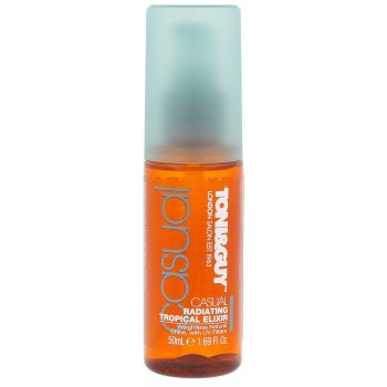 Toni & Guy Casual rozjasňující péče pro lesk a hebkost vlasů (Radiating Tropical Elixir) 50 ml