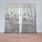 Záclony Zedníci na traverze: 2 ks - 150x250 cm - Sablio – Hledejceny.cz