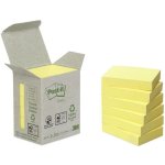 3M 3M Post-it recyklované bločky, velikost 38 x 51 mm, žluté, 6 bločků po 100 lístků (653-1B) – Hledejceny.cz