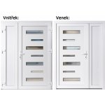 Soft Dvoukřídlé vchodové plastové 6100+Panel Plný Bílá/bílá pravé 130 x 200 cm – Hledejceny.cz