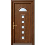 OknaDvereNaMiru.cz Vchodové plastové dveře 3D Cleopatra 1 zlatý dub 100 x 210 cm – Zboží Mobilmania