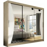 Ankon ASTON IV 250 cm bílá/dub sonoma – Zboží Dáma