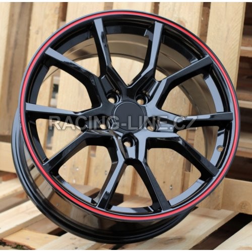 Racing Line B1418 8x18 5x114,3 ET45 black Red Line