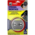 Den Braven Oboustranná montážní páska vyztužená strong montage B8240BD 19 mm x 2,5 m transparentní – Sleviste.cz