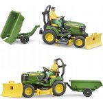 Bruder 62104 BWORLD Zahradní traktor John Deere X949 s figurkou a příslušenstvím – Zboží Dáma