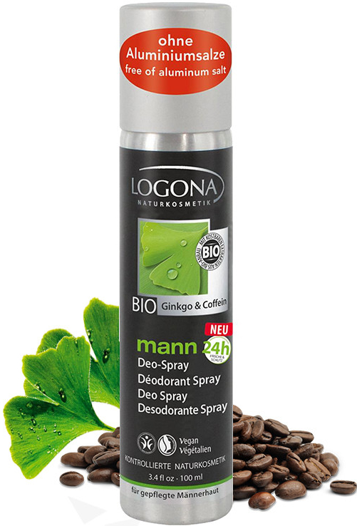 Logona Log Mann ginkgo a coffein deospray 100 ml od 254 Kč - Heureka.cz