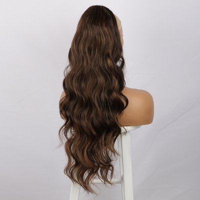 Vlnitý PONYTAIL se stahovací gumou - mahagonově hnědá – Zboží Dáma Vlnitý PONYTAIL se stahovací gumou - mahagonově hnědá – Zboží Dáma