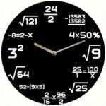 Matematické hodiny černé – Sleviste.cz