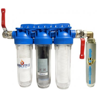 AQUA 4U profistore IPS ALKALEX Home G 3/4" s třífázovou předfiltrací ATLAS KIT změkčovač vody ALKALEX34TRIO – Sleviste.cz