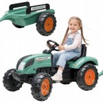 FALK Šlapací traktor 1054AB Farm Lander s vlečkou zelený – Hledejceny.cz