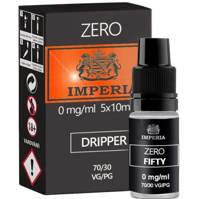 Imperia Zero Dripper beznikotinová báze 70VG/30PG 5 x 10 ml 0 mg – Zboží Dáma