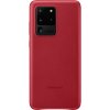 Pouzdro a kryt na mobilní telefon Samsung Samsung Leather Cover Galaxy S20 Ultra Red EF-VG988LREGEU