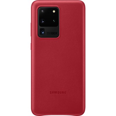 Samsung Leather Cover Galaxy S20 Ultra Red EF-VG988LREGEU – Zboží Mobilmania