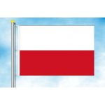 LIBEA, s.r.o. Vlajka Polska Rozměr: 60×90 cm, Uchycení: Karabiny na stožár – Hledejceny.cz