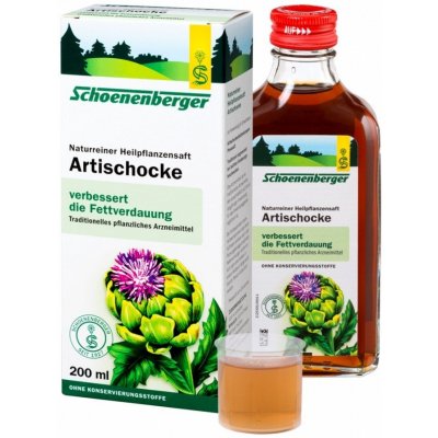 Schoenenberger Bio Artyčok šťáva 0,2 l