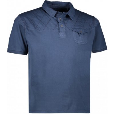 Alpine Pro pánské tričko s límečkem BORK MTSL297 tmavě modrá – Zboží Mobilmania