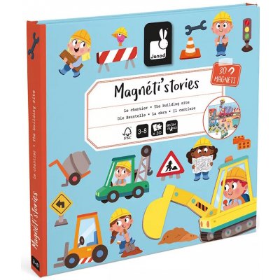 Janod Magnetistories Na stavbe – Zboží Dáma